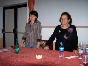 Céline FRANOUX à gauche et Michèle RIFFART à droite